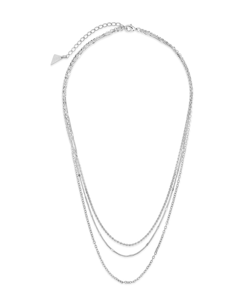 Dainty Three Layer Chain Necklace by Sterling Forever