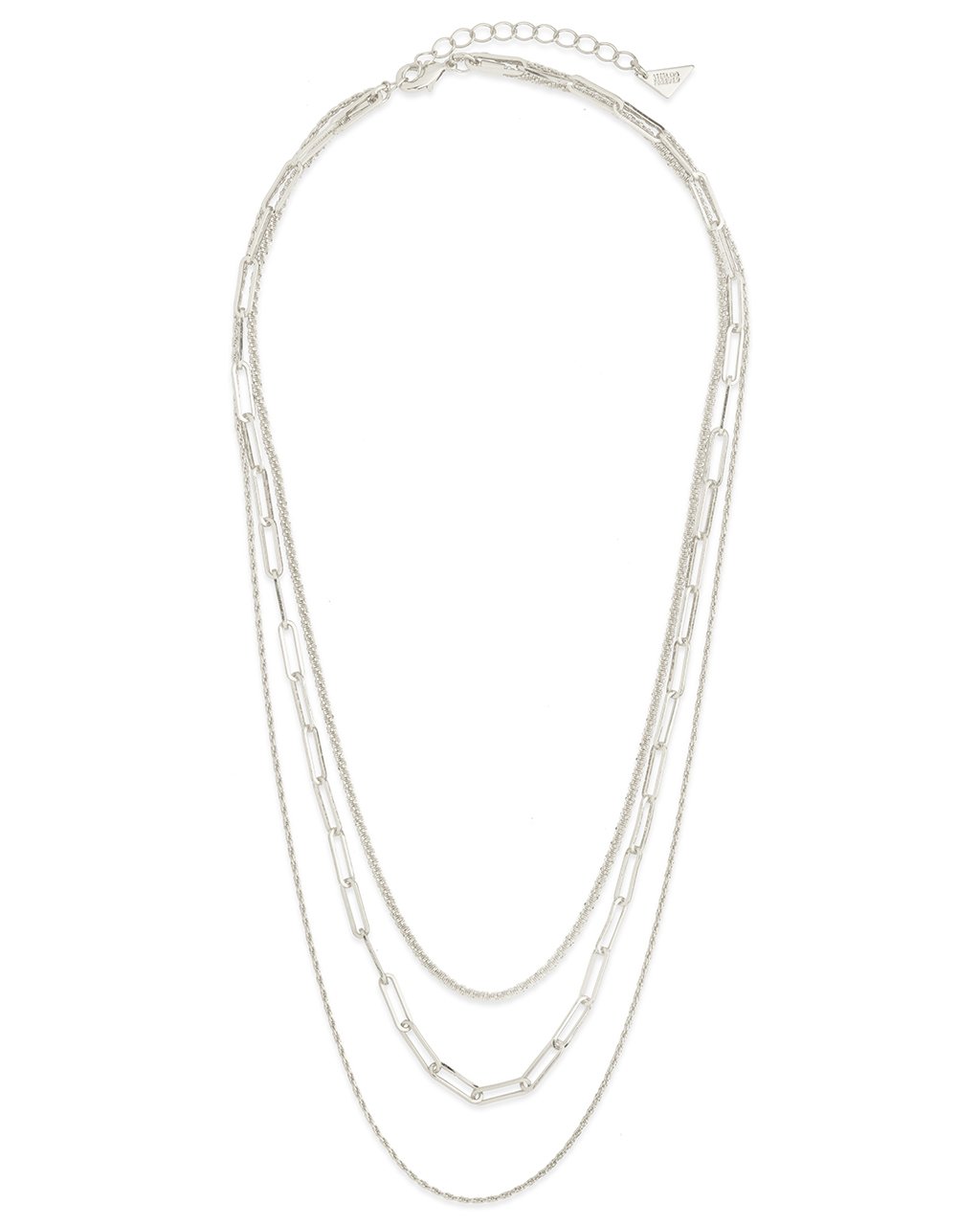 Kori Triple Layered Chain Necklace by Sterling Forever