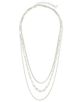 Kori Triple Layered Chain Necklace by Sterling Forever