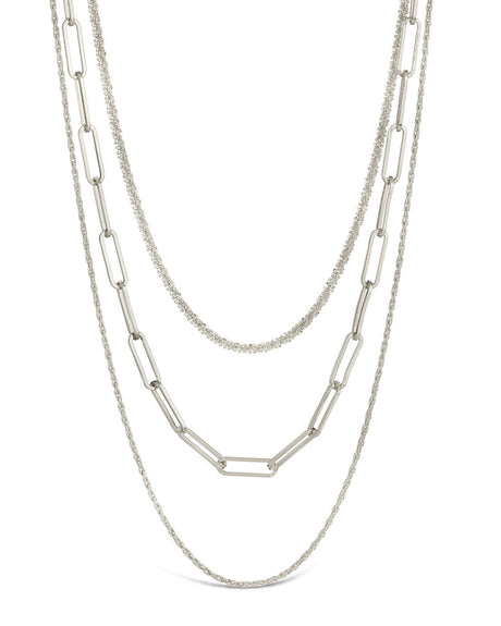 Kori Triple Layered Chain Necklace by Sterling Forever