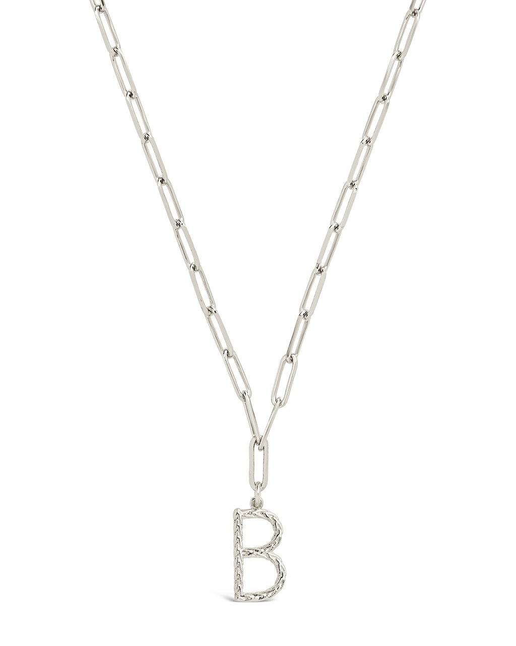 Braided Initial Pendant Necklace by Sterling Forever