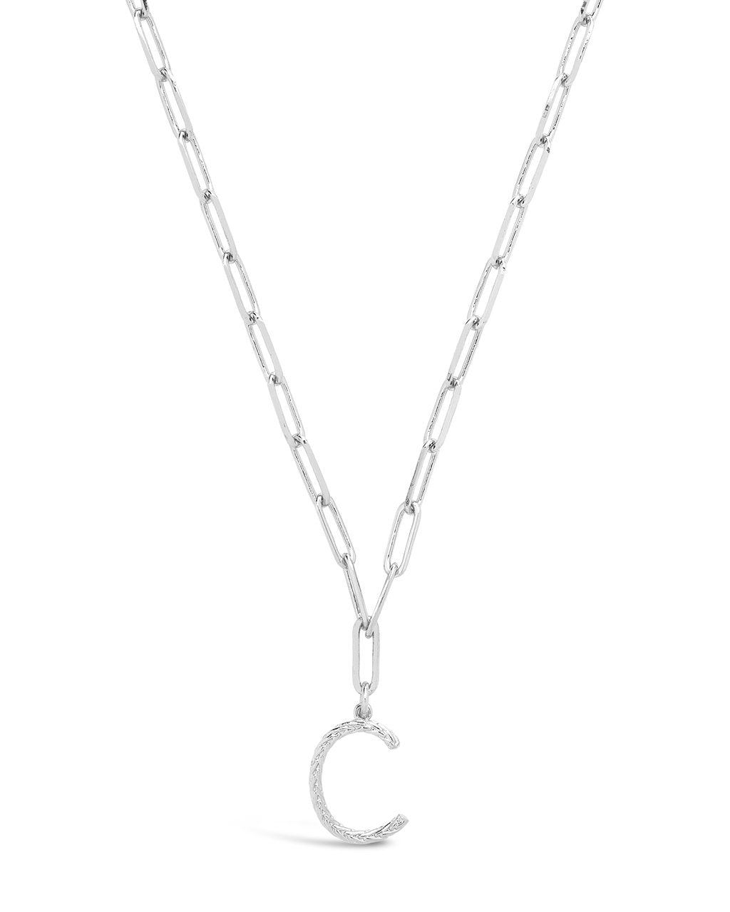 Braided Initial Pendant Necklace by Sterling Forever