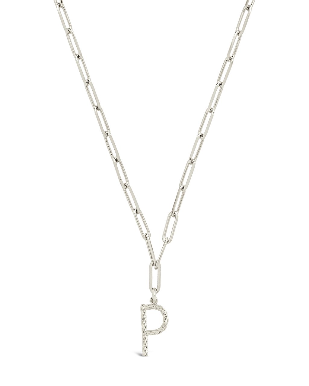 Braided Initial Pendant Necklace by Sterling Forever