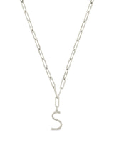 Braided Initial Pendant Necklace by Sterling Forever