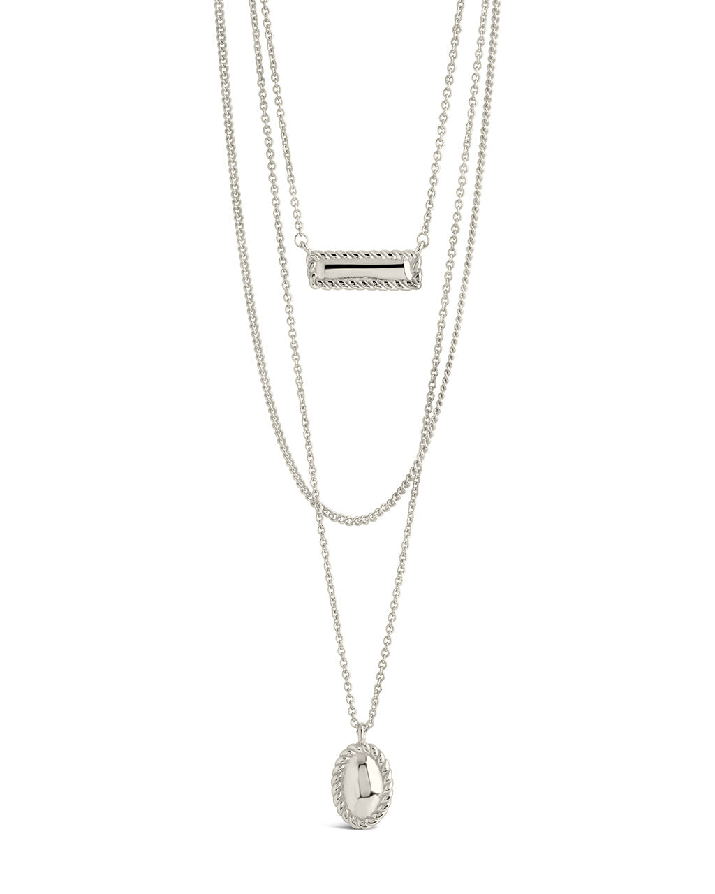 Hartley Polished Layered Chain Necklace by Sterling Forever