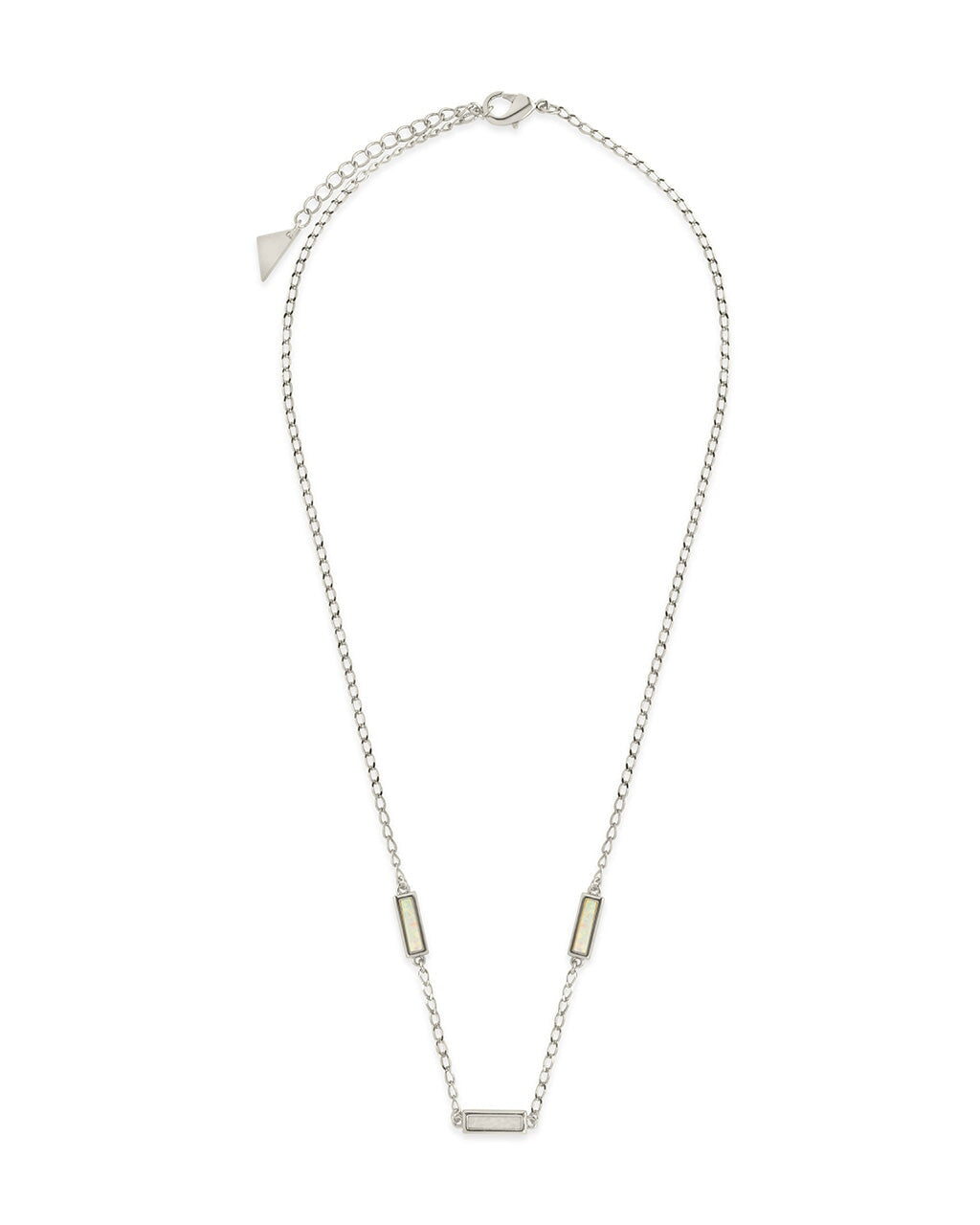 Pavati Gemstone Station Necklace by Sterling Forever