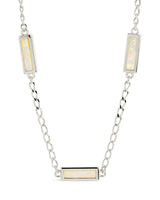 Pavati Gemstone Station Necklace by Sterling Forever