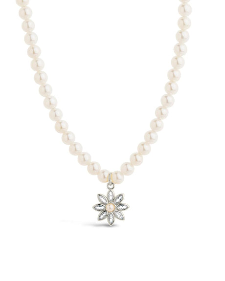 Esti CZ Beaded Pearl Necklace by Sterling Forever