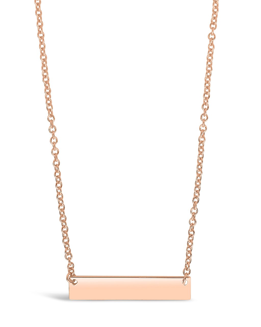 Sterling Silver Mini Bar Pendant by Sterling Forever