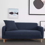 Navy Blue 2-Piece Set Slipcover Sofa & Loveseat Cover Protector 4-Way Stretch Elastic by Homemartgoods