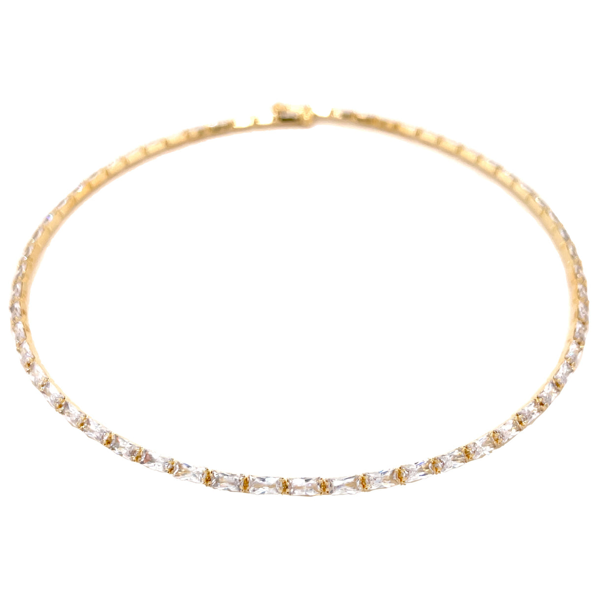 Baguette Choker Necklace by Jennifer Miller Jewelry