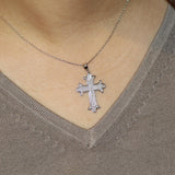 Diamond Cross Necklace with Diamonds by VicStoneNYC Fine Jewelry