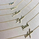 14k Customized Name Necklace by VicStoneNYC Fine Jewelry