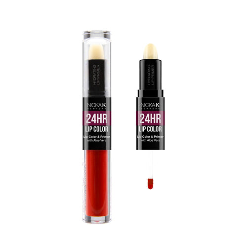 NICKA K 24HR Lip Color and Primer - #02 Crimson