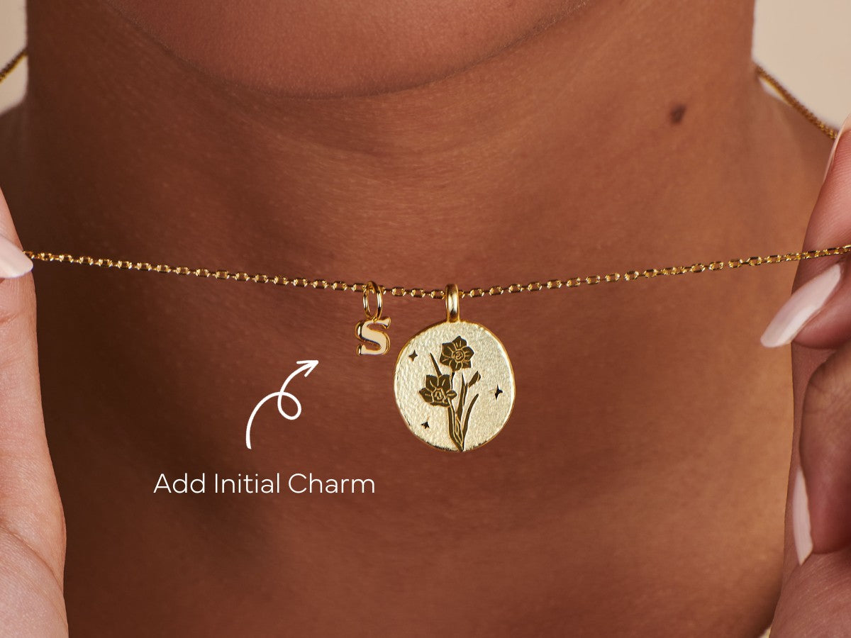 Birth Flower Charm by Little Sky Stone