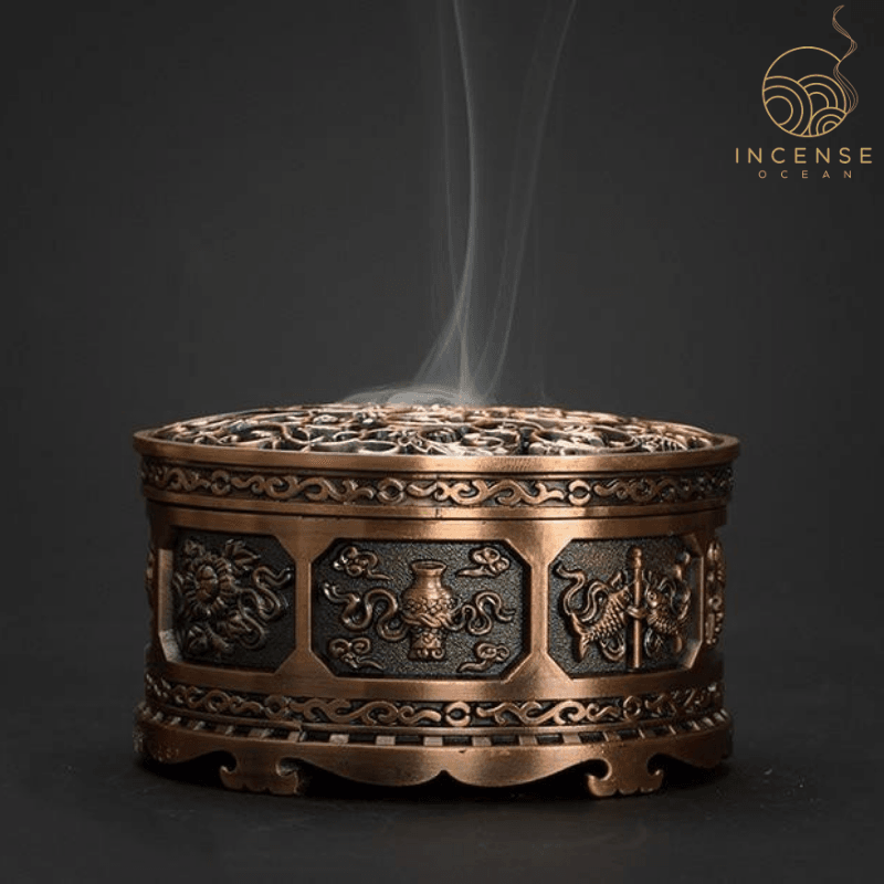 Nepalese Classic Metal Incense Holder by incenseocean