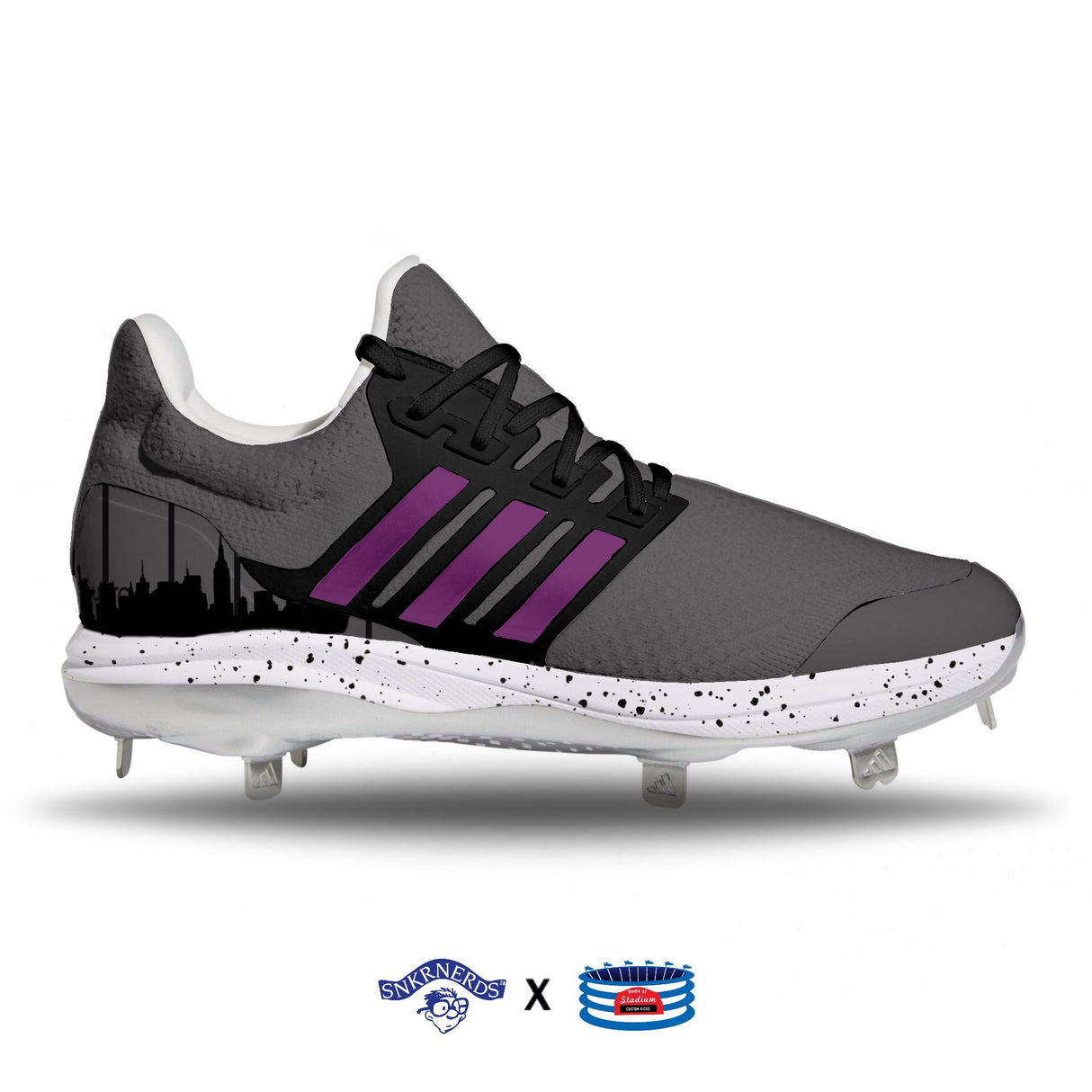 "New York" Adidas Ultraboost DNA 5.0 Cleats by Stadium Custom Kicks