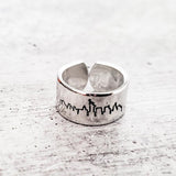 New York City Skyline Aluminum Open Ring by Salt and Sparkle