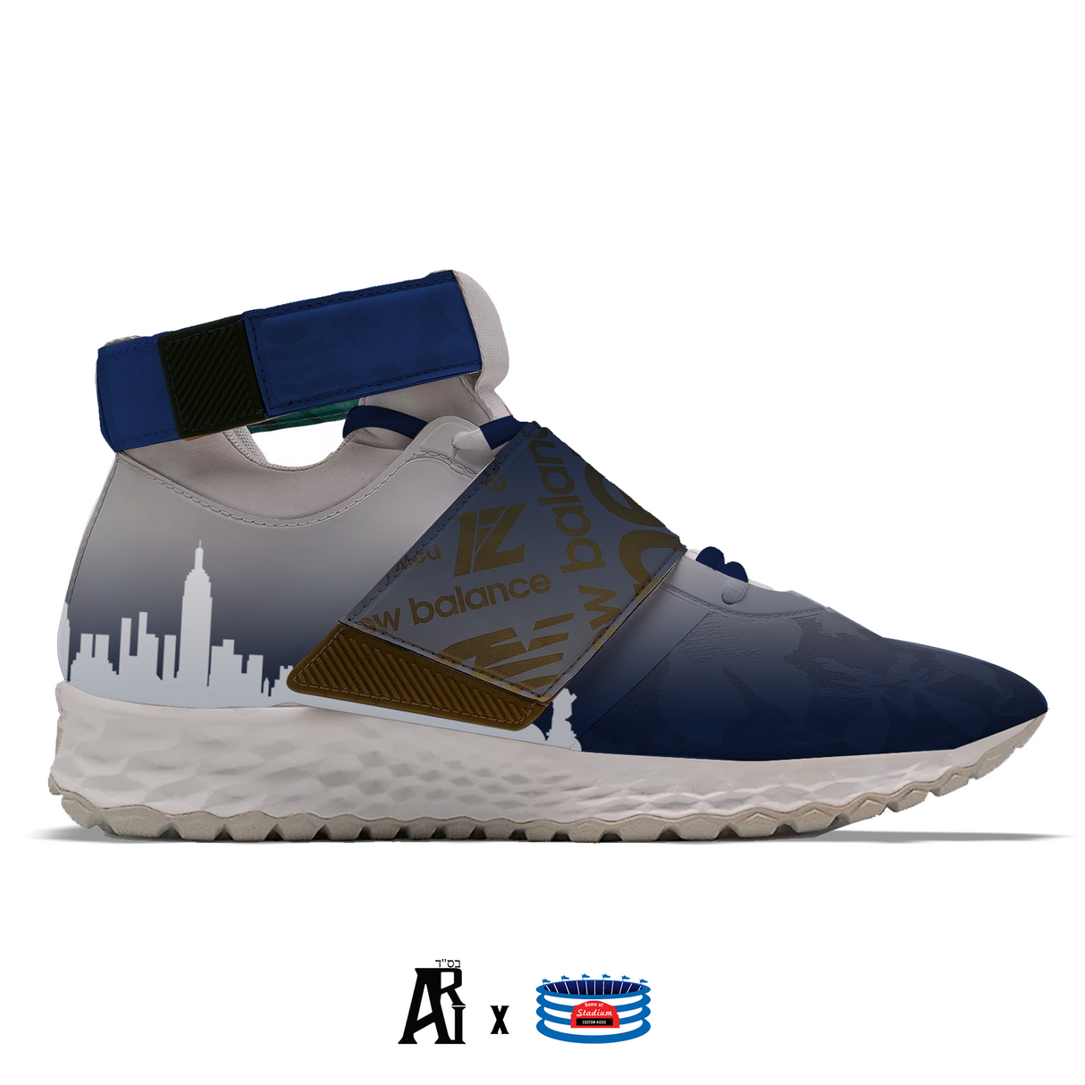 "Big Apple" New Balance Lindor 1 Baseball Turf Shoes by Stadium Custom Kicks