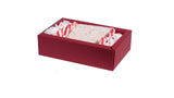 Clear Sleeve Sliding Red Gift Box 12 Pack 7 X 4.75 X 2 by Hammont