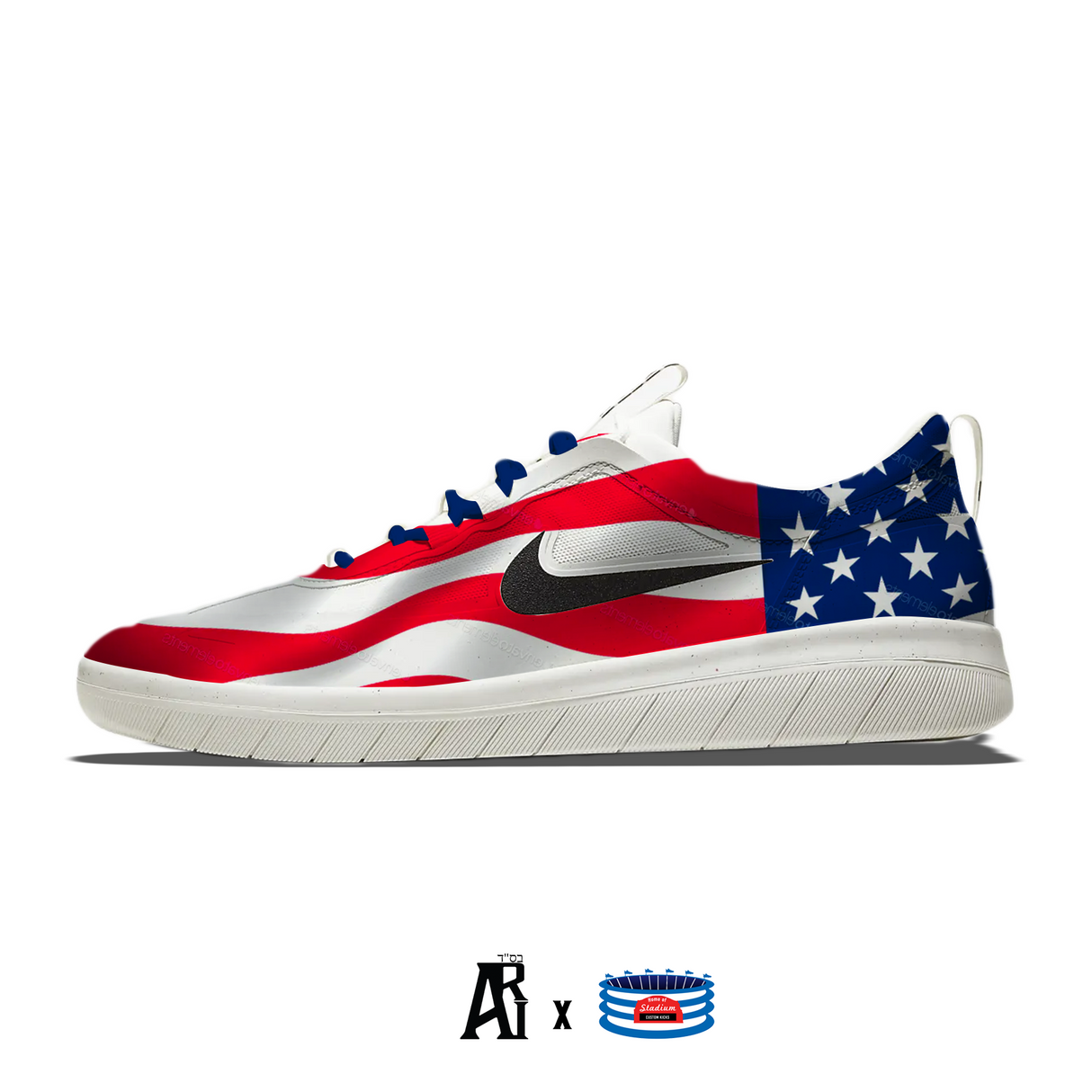 "USA" Nike SB Nyjah Free 2 by Stadium Custom Kicks