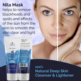 Blue Nila Mask Mask 100% Natural Deep Skin Cleanser & Lightener 200 gram/ 5.4 fl oz by Morgan Cosmetics