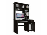 Weston Two Writing Computer Desk, Hutch, Two Drawers, Six Shelves by FM FURNITURE