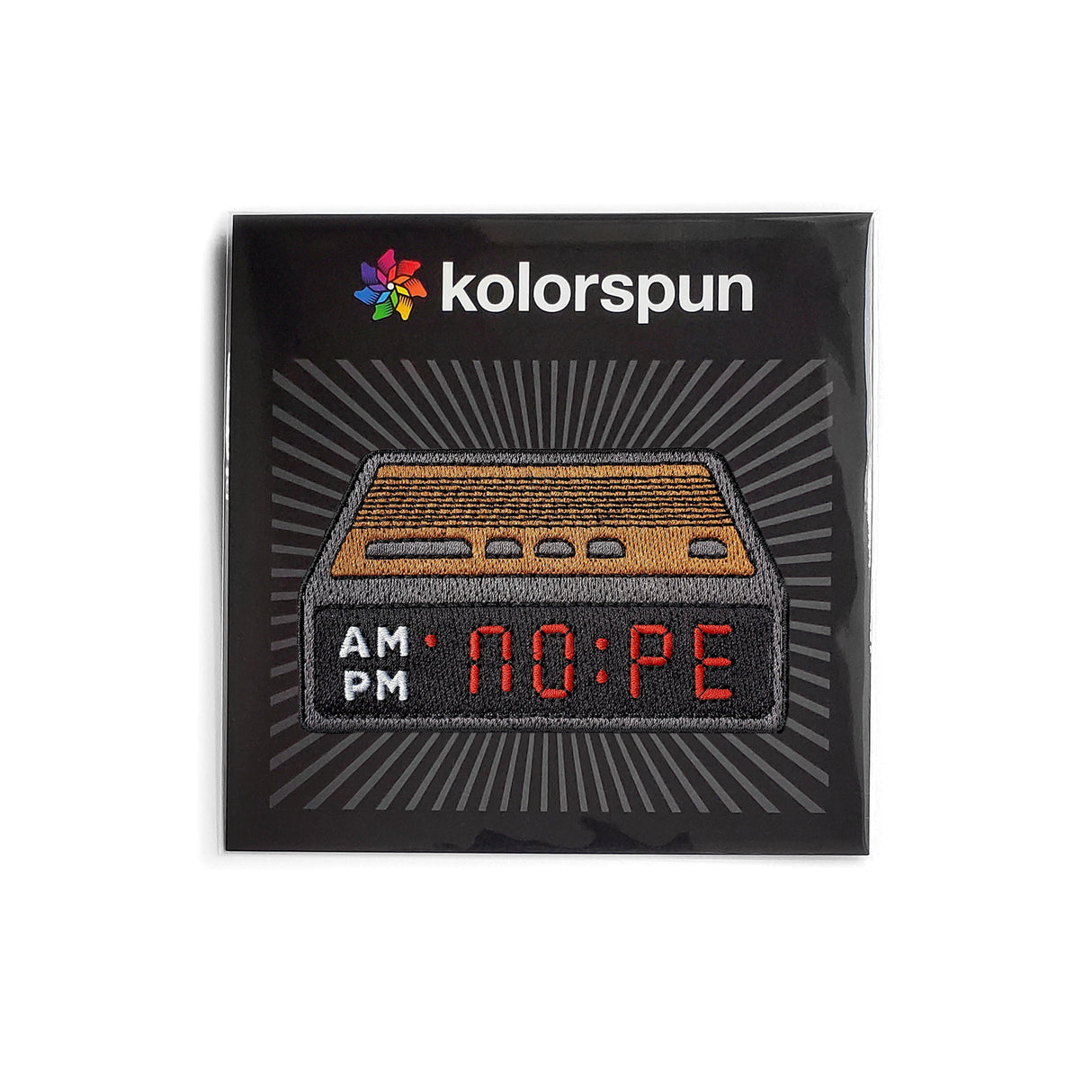 Nope Alarm Clock Patch by Kolorspun