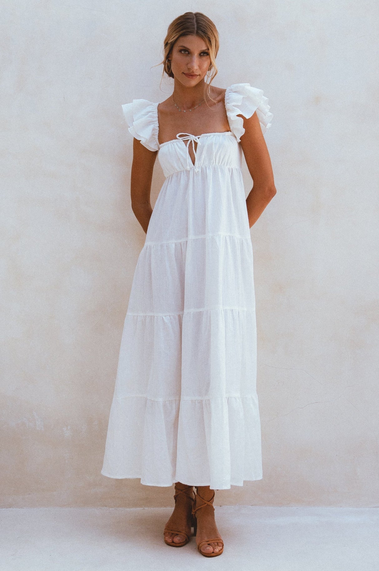 Nymph Bohemian Linen Maxi Dress by ELF