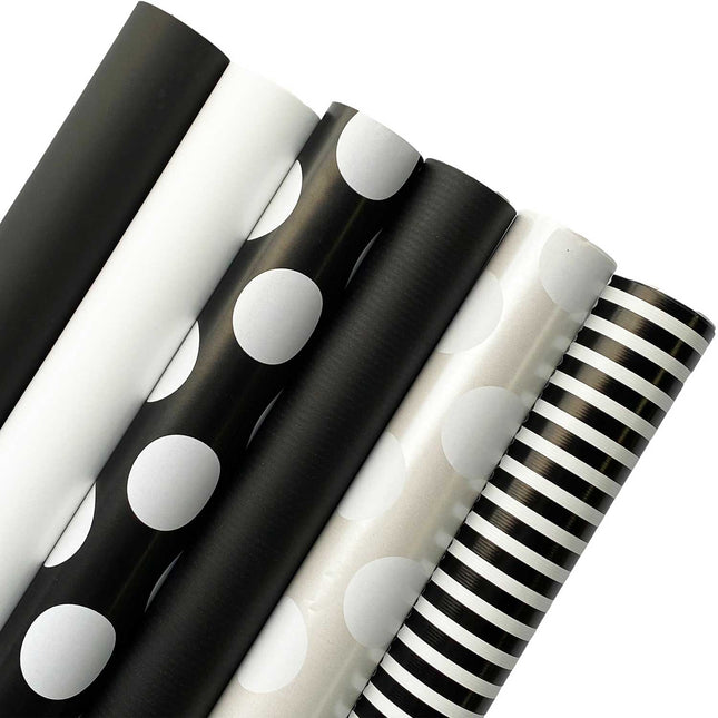 All Occasion Reversible & Cut Lined Wrapping Paper Bundle by Present Paper