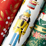 Traditional Christmas Wrapping Paper Roll Bundle by Present Paper