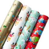 Kids Christmas Wrapping Paper Roll Bundle by Present Paper