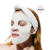 Pure Luxury Organic Reusable Sheet Mask with Matching Spa Headband by jennypatinkin