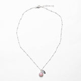 October Pink Opal Birthstone Necklace by Tiny Rituals