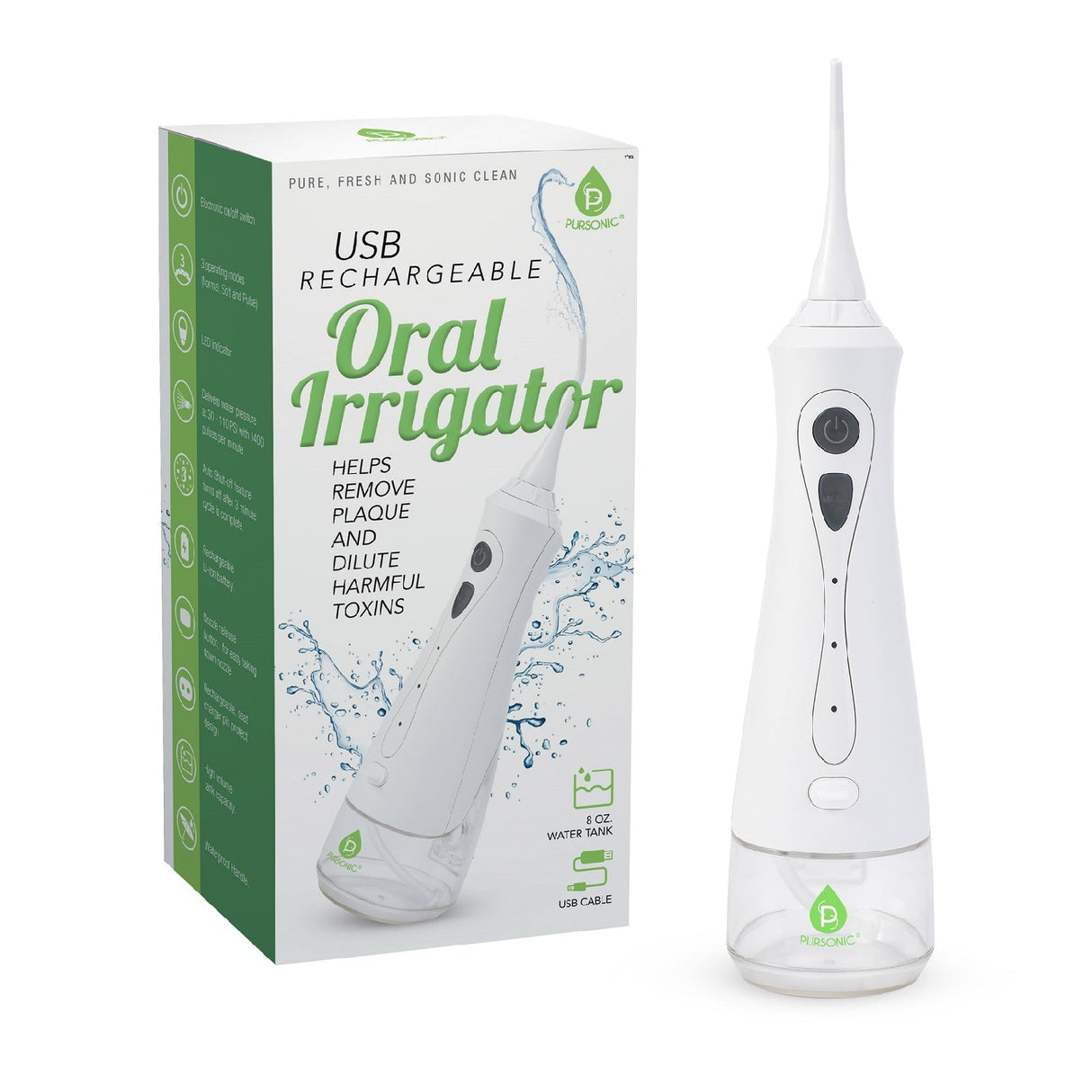 USB Rechargeable Oral Irrigator by Pursonic