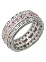 Sterling Silver Paris N' Pink Ring by Sterling Forever