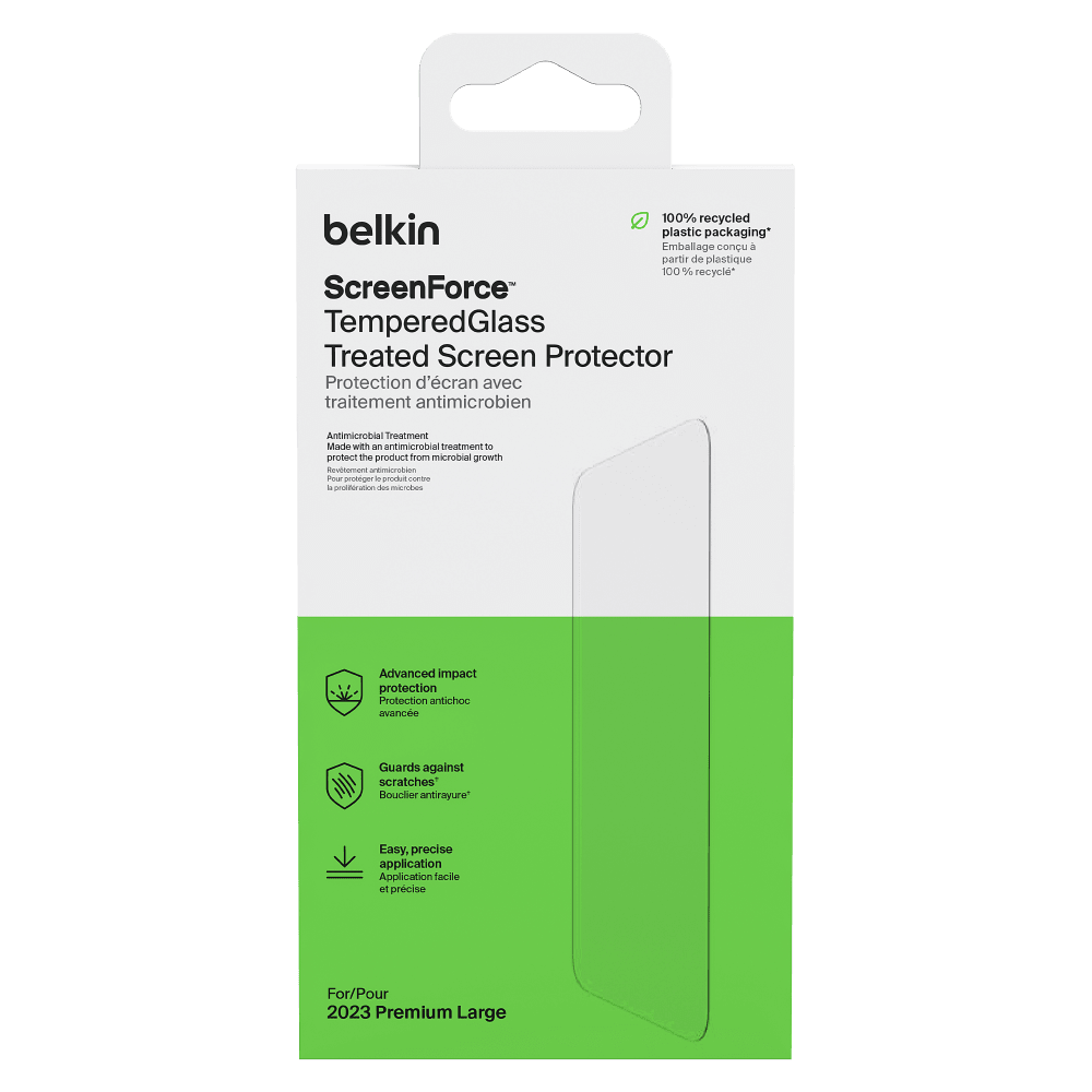 Belkin Glass Screen Protector with EZ Tray for Apple iPhone 15 Pro Max by Belkin