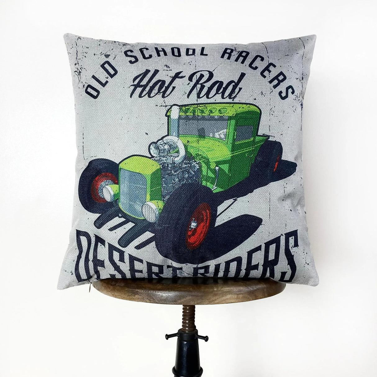 Old School Racers Hot Rod  | Pillow Cover |  Throw Pillow | Dad Gift | Classic Car | Gift Ideas | Pillow | Hot Rod | Room Décor by UniikPillows