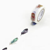 On-Trend Feather Washi Tape | Gift Wrapping and Craft Tape by The Bullish Store