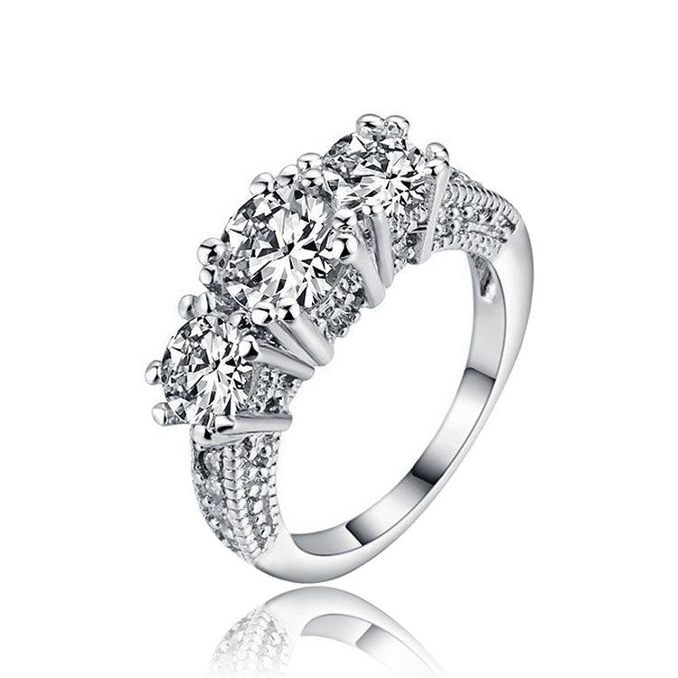 One Half Carat Cubic Zirconia Ring by Hollywood Sensation®