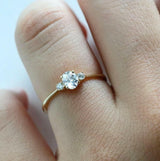 18k 100% Natural Oval Diamond Engagement Ring by VicStoneNYC Fine Jewelry