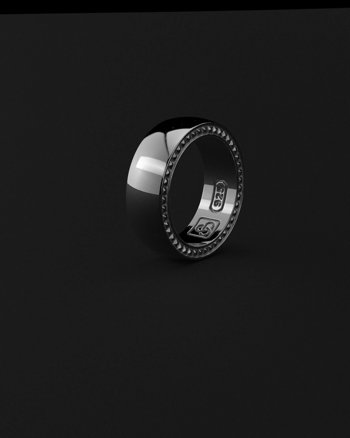 Pyramid Raw Ring by Seekers Men's Jewelry