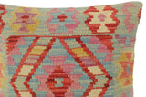 Boho Chic Turkish Cullen Hand Woven Kilim Pillow by Bareens Designer Rugs