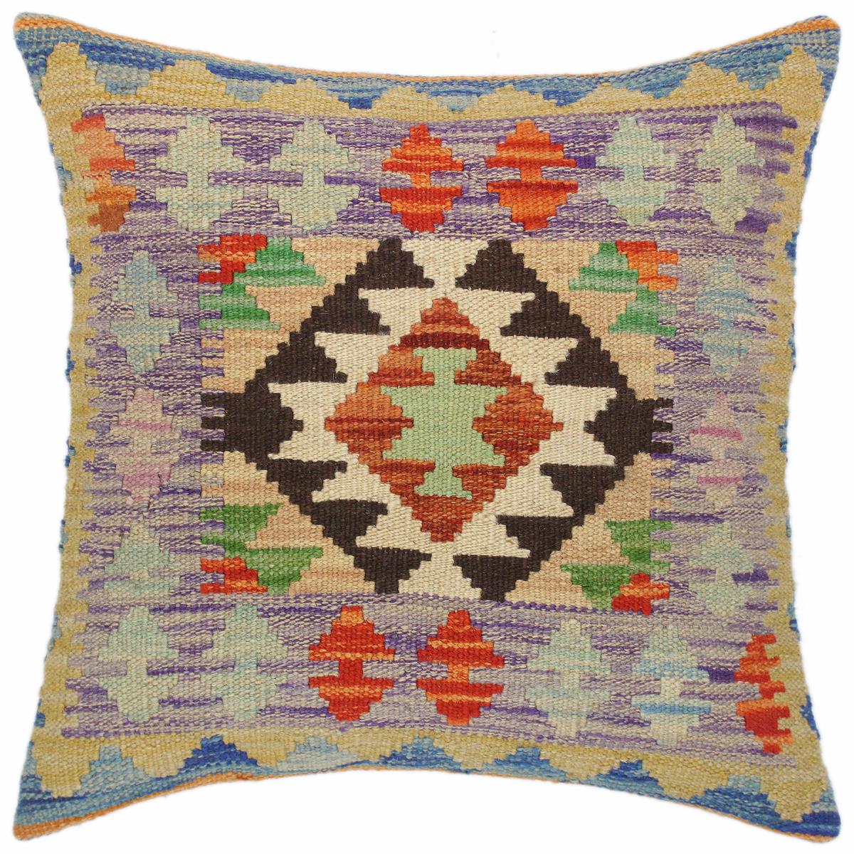 Southwestern Turkish Barton Hand Woven Kilim Throw Pillow by Bareens Designer Rugs