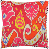 Devora Modern Ikat Silk Pillow by Bareens Designer Rugs