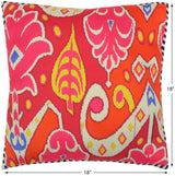 Devora Modern Ikat Silk Pillow by Bareens Designer Rugs