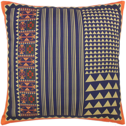 Tribal Joey Ethnic Silk Pillow by Bareens Designer Rugs