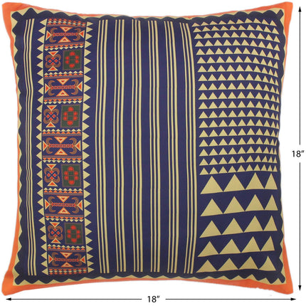 Tribal Joey Ethnic Silk Pillow by Bareens Designer Rugs
