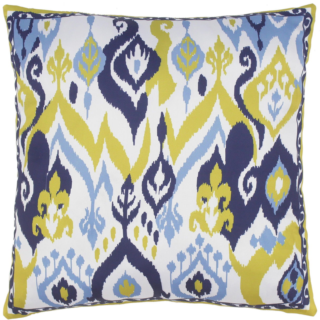 Modern Ikat Del Silk Pillow by Bareens Designer Rugs