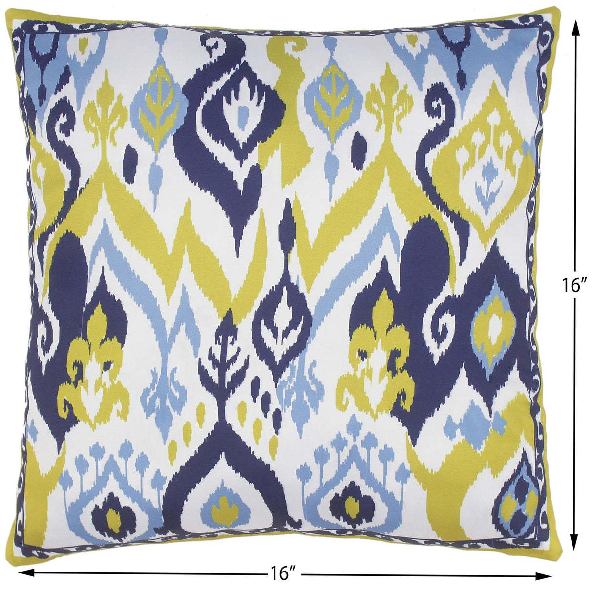 Modern Ikat Del Silk Pillow by Bareens Designer Rugs